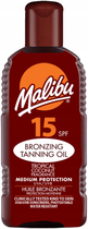 Olejek-bronzer do opalania Malibu SPF 15 200 ml (5025135117978) - obraz 1