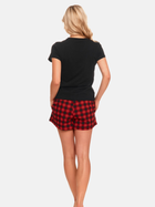 Піжама (футболка + шорти) жіноча бавовняна Doctor Nap PM.9943 L Червоний/Чорний (5902701148027) - зображення 2