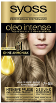 Крем-фарба для волосся Syoss Oleo Intense Permanent Hair 7-58 Cool Beige Blonde 115 мл (4015100310917) - зображення 2
