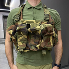 Нагрудна сумка VT-1071 розгрузка камуфляж військова на бронежилет - зображення 5