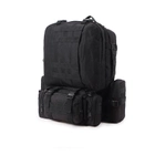 Рюкзак тактический на 55л (53х35х22 см), с подсумками, мультикам/ Туристический рюкзак с системой Molle - зображення 3
