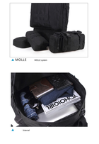 Рюкзак тактический на 55л (53х35х22 см), с подсумками, олива/ Туристический рюкзак с системой Molle - изображение 6