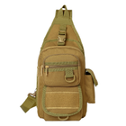 Тактична сумка-рюкзак через плече - олива - зображення 3