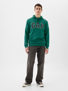 Bluza męska z kapturem z nadrukiem GAP 868460-00 S Zielona (1200133222181) - obraz 3