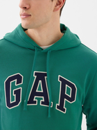 Bluza męska z kapturem z nadrukiem GAP 868460-00 XL Zielona (1200132977921) - obraz 4