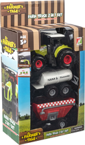 Traktor Norimpex Farmer's Tale Farm Truck z 2-ma przyczepami (5902444037541)