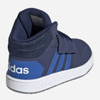 Buty sportowe chłopięce na rzepy za kostkę Adidas Hoops Mid 2.0 I EE6714 19 Granatowe (4061615968440) - obraz 2