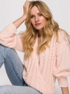 Пуловер жіночий Makover K105 L/XL Світло-рожевий (5903887614115) - зображення 4