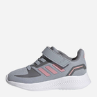 Buty sportowe dziecięce dla dziewczynki na rzepy Adidas Runfalcon 2.0 I FZ0095 21 Szare (4064036684012) - obraz 3