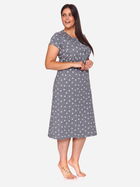 Нічна сорочка жіноча бавовняна для вагітних Doctor Nap Tm.4119 L Темно-сіра (5902701156831) - зображення 5