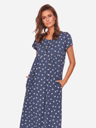 Нічна сорочка жіноча бавовняна для вагітних Doctor Nap Tm.4119 L Синя (5902701156787) - зображення 4