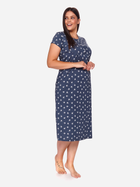 Нічна сорочка жіноча бавовняна для вагітних Doctor Nap Tm.4119 L Синя (5902701156787) - зображення 7