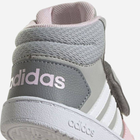 Дитячі високі кросівки для дівчинки Adidas Hoops Mid 2.0 I GZ7779 24 Сірі (4064049366479) - зображення 6