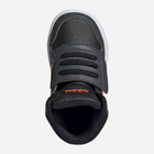 Buty sportowe chłopięce na rzepy za kostkę Adidas Hoops Mid 2.0 I GZ7780 20 Czarne (4064049358948) - obraz 5