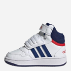 Buty sportowe chłopięce na rzepy za kostkę Adidas Hoops Mid 3.0 AC I GZ9650 21 Białe (4066746092071) - obraz 3