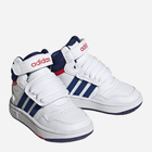 Buty sportowe chłopięce na rzepy za kostkę Adidas Hoops Mid 3.0 AC I GZ9650 27 Białe (4066746092026) - obraz 2