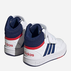 Buty sportowe chłopięce na rzepy za kostkę Adidas Hoops Mid 3.0 AC I GZ9650 23 Białe (4066746091982) - obraz 4