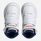 Buty sportowe chłopięce na rzepy za kostkę Adidas Hoops Mid 3.0 AC I GZ9650 22 Białe (4066746091975) - obraz 5