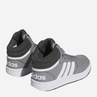Buty sportowe chłopięce za kostkę Adidas Hoops 3.0 Mid K IF2721 35 Szare (4066756543693) - obraz 4