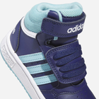 Buty sportowe chłopięce na rzepy za kostkę Adidas Hoops Mid 3.0 AC I IF5314 21 Niebieskie (4066756636876) - obraz 4