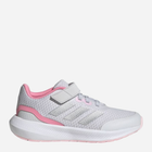 Buty sportowe dziecięce dla dziewczynki na rzepy adidas Runfalcon 3.0 El K IG7278 28 Szare (4066756294571)