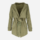 Куртка демісезонна подовжена жіноча PERSO BLE206000F XL Зелена (5908312936756) - зображення 6