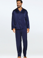 Піжама (сорочка + штани) чоловіча DKaren Lukas M Темно-синя (5903251471009) - зображення 1
