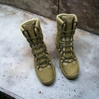 Берці черевики полегшені тактичне взуття натуральна шкіра посилена п'ята і носок 49р (3D сітка, устілка Air зменшує навантаження на стопу) - зображення 3