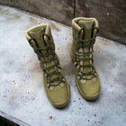Берцы ботинки облегченные тактическая обувь натуральная кожа усиленная пятка и носок 38р (3D сетка, стелька Air уменьшает нагрузку на стопу) - изображение 3