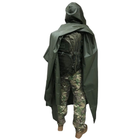 Тактический военный дождевик, плащ – накидка, размер универсальный, цвет олива-хаки - изображение 10