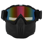Защитная маска-трансформер очки пол-лица SP-Sport M-9341 черный - изображение 1