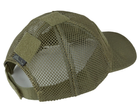 Бейсболка тактическая Helikon-Tex Сеткой Универсальная One Size Олива BBC MESH CAP - MESH - OLIVE GREEN (CZ-BBM-PO-02) - изображение 2
