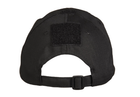 Бейсболка тактична Mil-Tec One size Чорна TACTICAL BASEBALL CAP SCHWARZ (12319002) - зображення 3