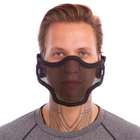 Захисна маска на півобличчя зі сталевої сітки SILVER KNIGHT CM01 Чорний - зображення 1
