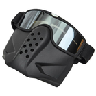 Защитная маска-трансформер очки пол-лица SP-Sport MZ-7 черный - изображение 3