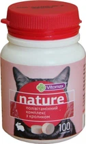 Полівітамінний комплекс для котів Vitomax Nature з КРОЛИКОМ 100 таблеток, 50 г, 201487