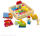 Zestaw drewnianych zabawek edukacyjnych Dante Transport (8003444816772) - obraz 2