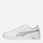 Tenisówki damskie z eko skóry Puma Carina 2.0 Space Metallics 389387-02 37 Białe (4065452685102) - obraz 1