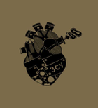 Бавовняна футболка прямого крою ЗСУ з принтом Сердце олива 50 - зображення 2