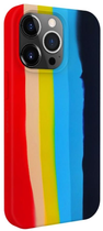 Etui plecki Evelatus Silicone Case Multi-Colored do Apple iPhone 13 Pro Max Rainbow (4752192063290) - obraz 1