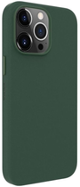 Etui plecki Evelatus Genuine Leather Case MagSafe do Apple iPhone 14 Pro Max Dark Green (4752192060558) - obraz 1