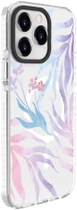 Etui plecki Evelatus MagSafe Customized Print Flower do Apple iPhone 15 Pro Max Pink/Transparent (4752192067274) - obraz 1