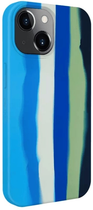 Etui plecki Evelatus Silicone Case Multi-Colored do Apple iPhone 15 Blue (4752192068387) - obraz 1