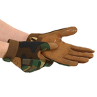 Перчатки тактические с закрытыми пальцами Military Rangers BC-8799 M Камуфляж Woodland - изображение 3