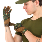 Перчатки тактические с закрытыми пальцами Military Rangers BC-8799 M Камуфляж Woodland - изображение 5