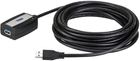 Kabel Aten USB Type A - USB Type A M/F 5 m Black (UE350A-AT) - obraz 1