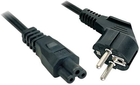 Kabel Lindy Schuko - C5 M/F 2 m Black (4002888304054) - obraz 1