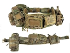 Тактический пояс-разгрузка РПС YAKEDA с ремнем подсумками и стропами MOLLE Мультикам - изображение 4