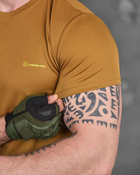 Тактическая мужская потоотводящая футболка Logos-Tac L койот (86913) - изображение 3