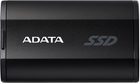 SSD dysk Adata SD810 500GB 2.5" USB Type-C 3D NAND TLC Black (SD810-500G-CBK) - obraz 1